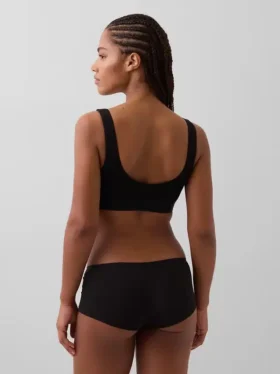 Bralette in cotone biologico elasticizzato con Gap Logo