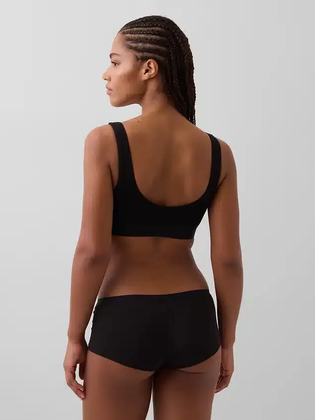 Bralette in cotone biologico elasticizzato con Gap Logo