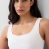 Bralette in cotone biologico elasticizzato con Gap Logo