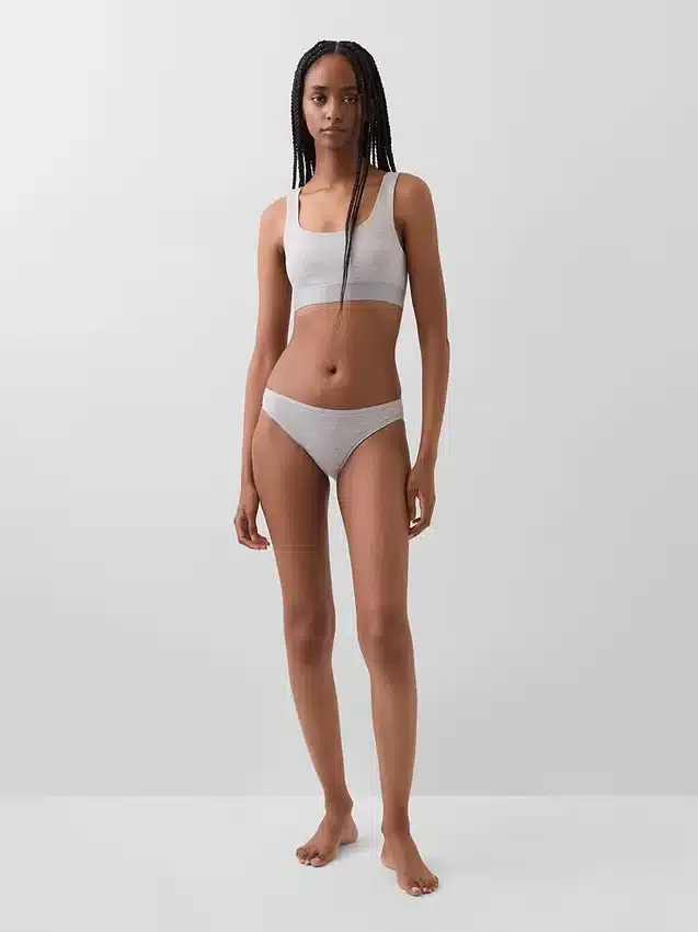 Bralette in cotone biologico elasticizzato con Gap Logo