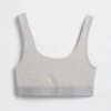 Bralette in cotone biologico elasticizzato con Gap Logo