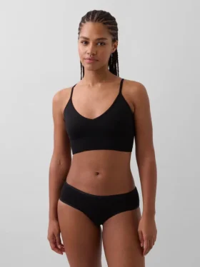 Bralette senza cuciture con scollo profondo