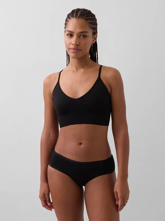 Bralette senza cuciture con scollo profondo