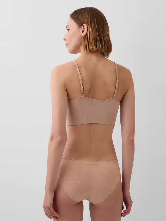 Bralette senza cuciture con scollo profondo