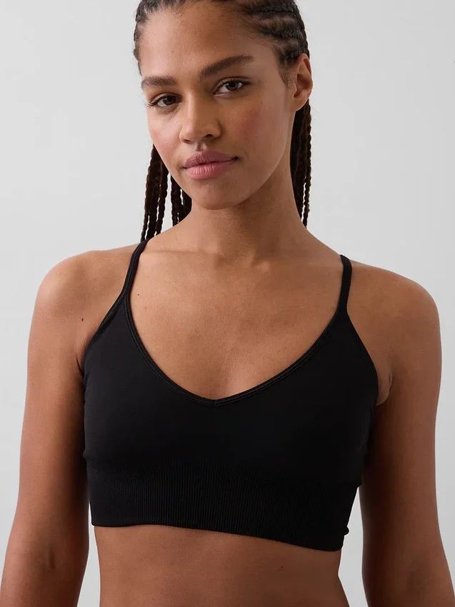 Bralette senza cuciture con scollo profondo