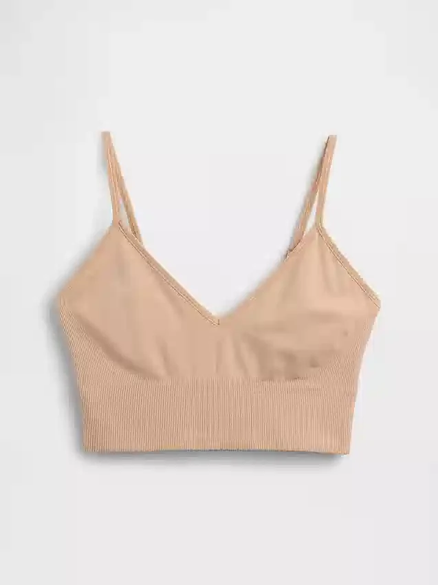 Bralette senza cuciture con scollo profondo