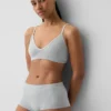Bralette triangolare a costine senza cuciture