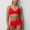 Bralette triangolare a costine senza cuciture
