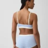 Bralette triangolare a costine senza cuciture