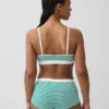Bralette triangolare a costine senza cuciture