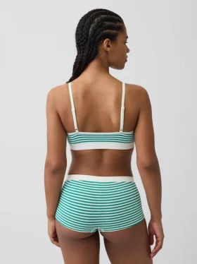 Bralette triangolare a costine senza cuciture