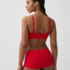 Bralette triangolare a costine senza cuciture