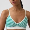Bralette triangolare a costine senza cuciture