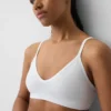 Bralette triangolare a costine senza cuciture