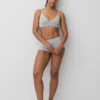 Bralette triangolare a costine senza cuciture