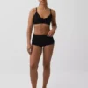 Bralette triangolare a costine senza cuciture