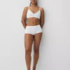 Bralette triangolare a costine senza cuciture