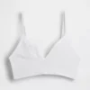 Bralette triangolare a costine senza cuciture