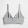 Bralette triangolare a costine senza cuciture