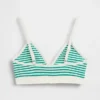 Bralette triangolare a costine senza cuciture
