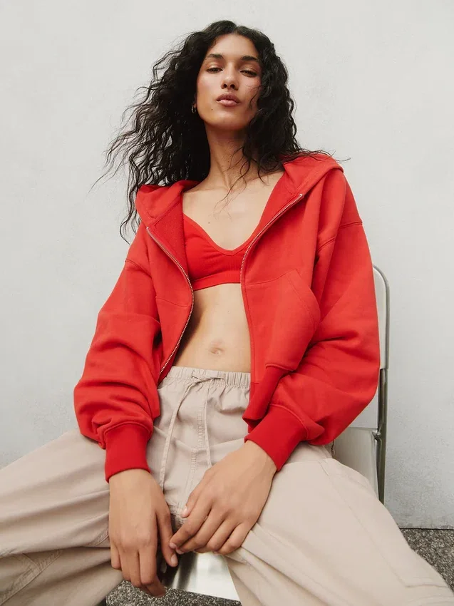 Bralette triangolare a costine senza cuciture