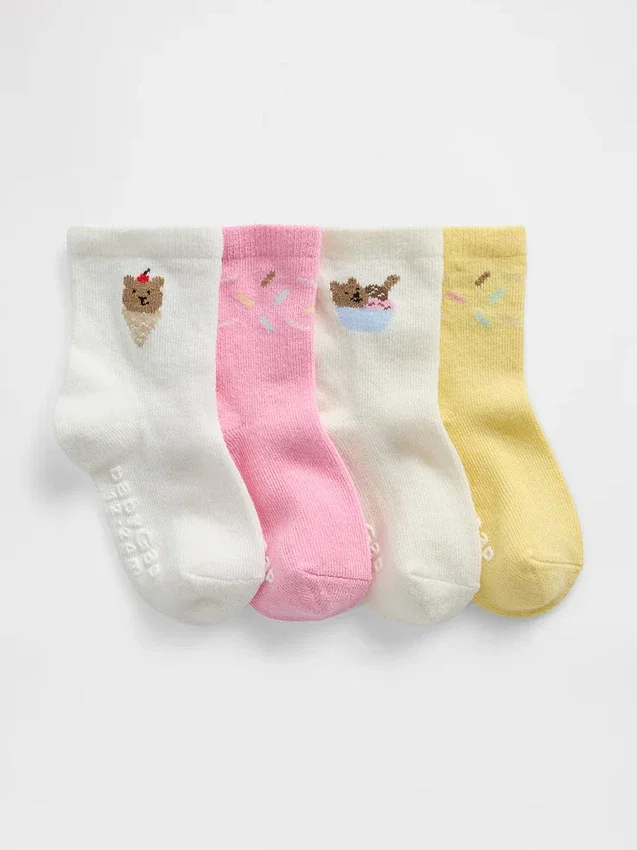Calze Brannan Bear Ice Cream per neonato & bebè (confezione da 4)