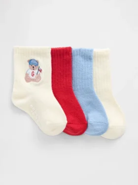 Calze corti Brannan Bear Americana per bambini piccoli (confezione da 4)