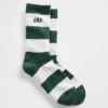 Calze corti con logo a righe da rugby