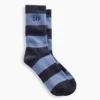 Calze corti con logo a righe da rugby