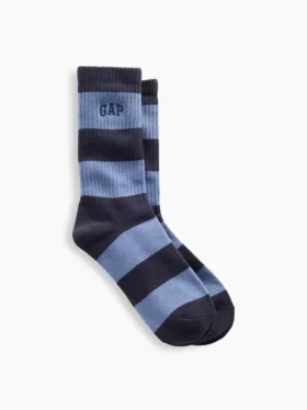 Calze corti con logo a righe da rugby