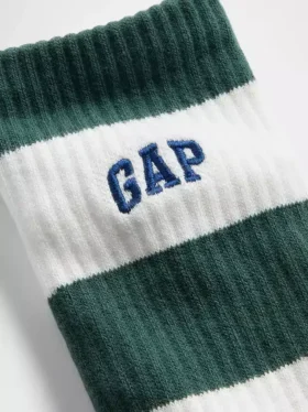 Calze corti con logo a righe da rugby