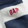 Calze corti con logo a righe da rugby