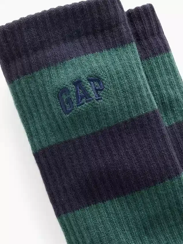 Calze corti con logo a righe da rugby