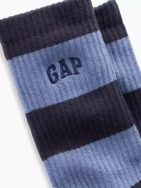 Calze corti con logo a righe da rugby