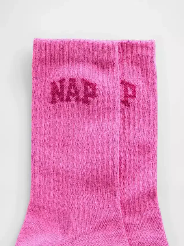 Calze corti con logo Nap