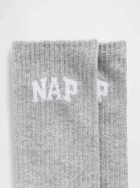 Calze corti con logo Nap