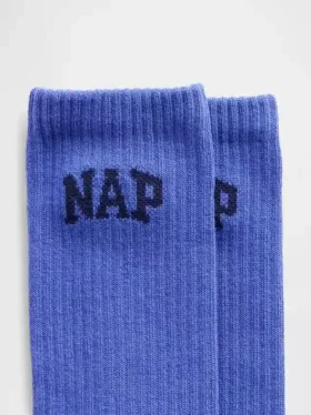 Calze corti con logo Nap