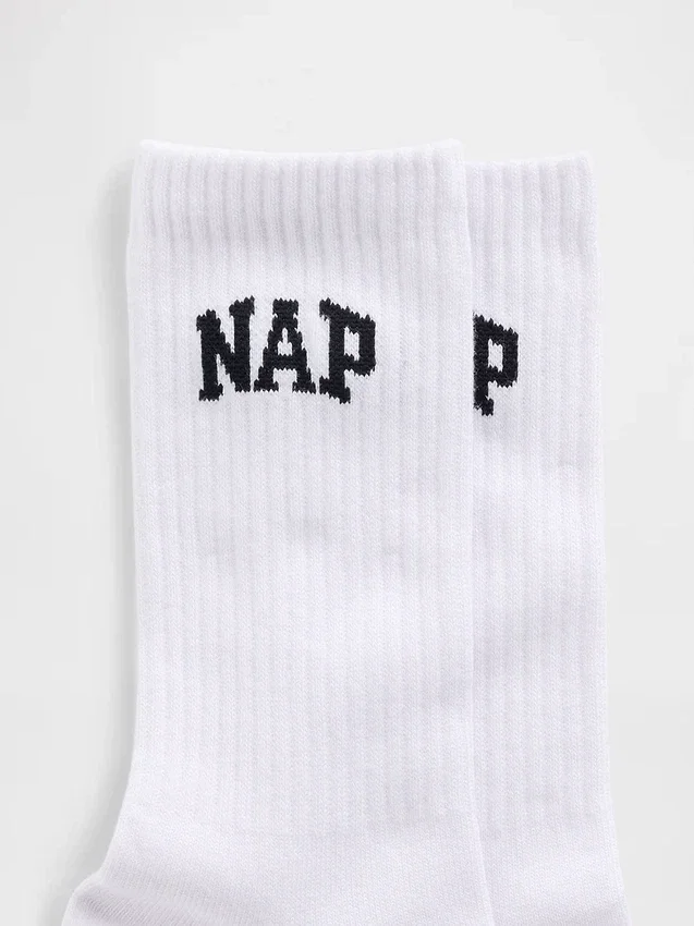 Calze corti con logo Nap