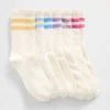 Calze corti da bambino in stile varsity (confezione da 7)