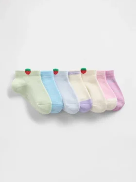 Calze invisibili con fragole per neonato & bebè (confezione da 7)