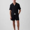Camicia a maglia all’uncinetto con motivo a spina di pesce