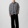 Camicia a quadri dal taglio morbido in twill slavato
