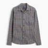 Camicia a quadri dal taglio morbido in twill slavato