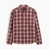 Camicia a quadri dal taglio morbido in twill slavato