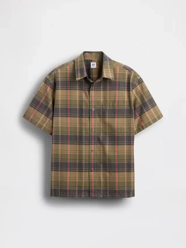 Camicia a quadri dal taglio morbido per bambini