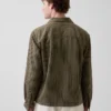 Camicia a righe Dobby dalla vestibilità comoda con orlo dritto