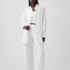 Camicia a tunica oversize in misto lino