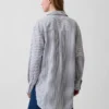 Camicia a tunica oversize in misto lino