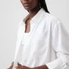Camicia a tunica oversize in misto lino
