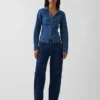 Camicia aderente in denim